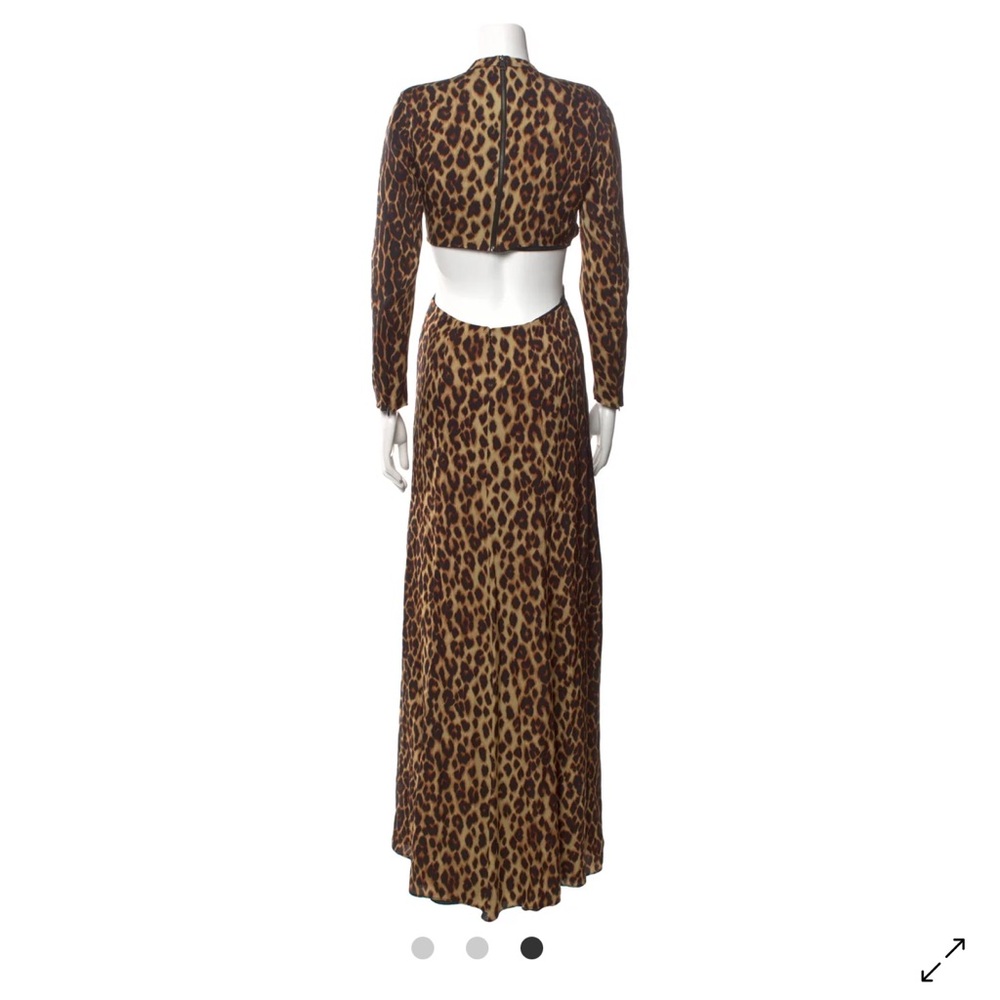 A.L.C. Brown Leopard Long Sleeve Dress - Picture 9 of 9